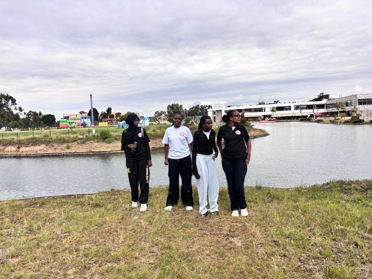 Crestfield learners enjoying a lakeside outing