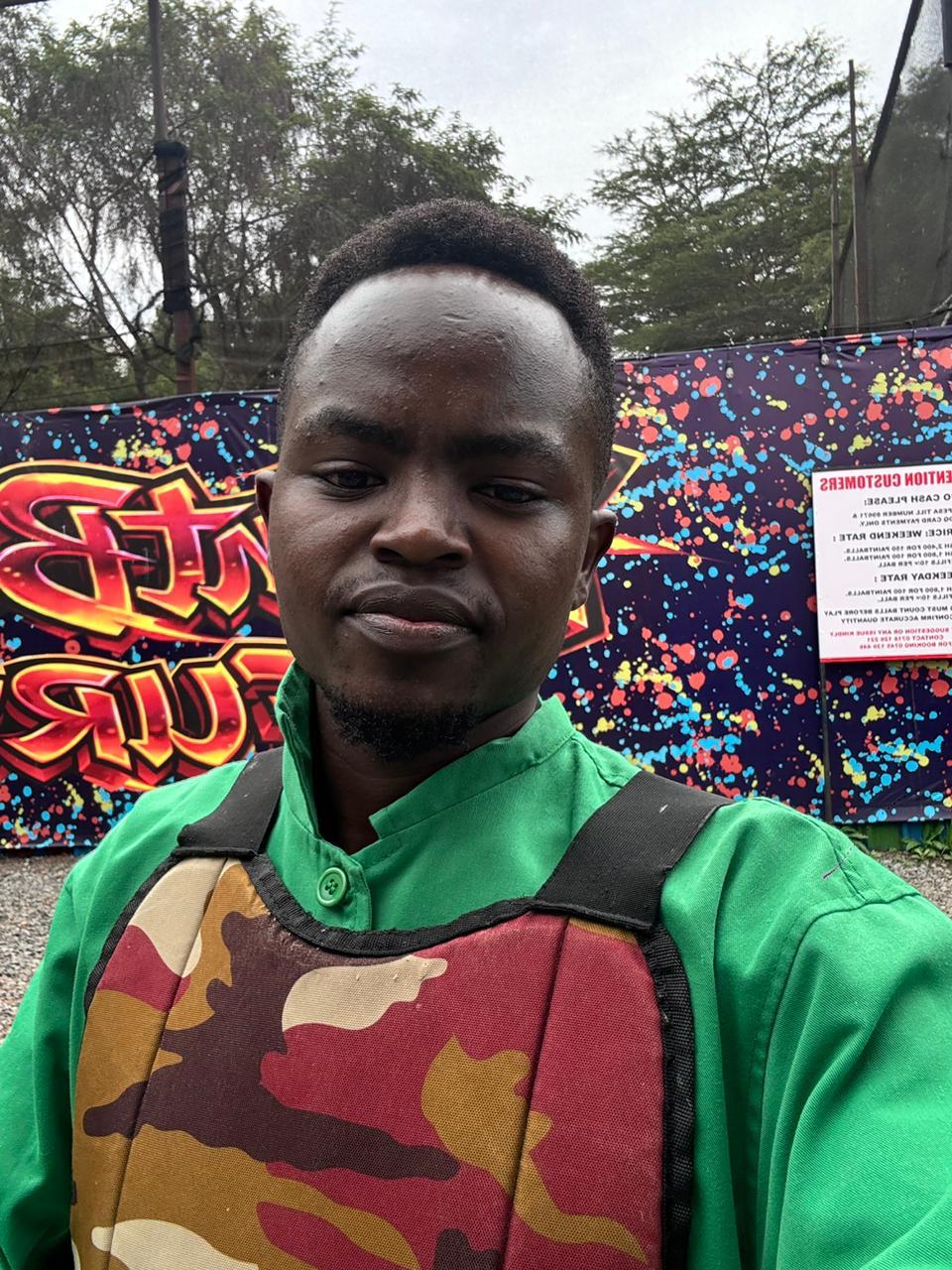 Crestfield learner dressed for paintball recreation