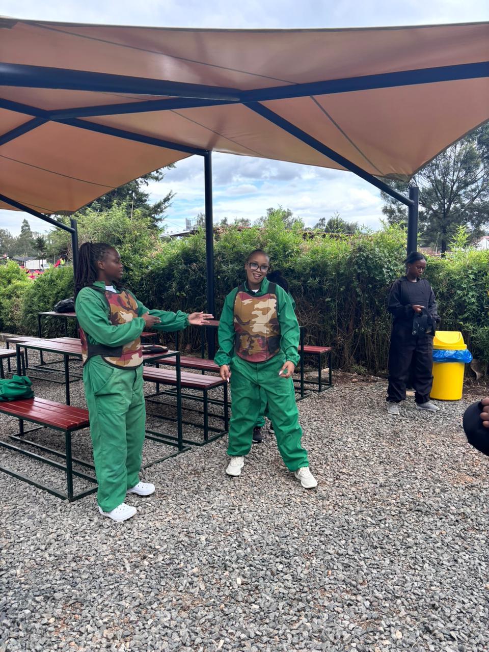 Crestfield student taking part in a confidence-building activity